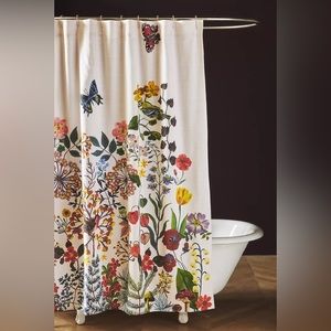Anthropologie Nathalie Lete Organic Cotton Shower Curtain